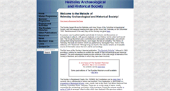 Desktop Screenshot of helmsleyarchaeologicalandhistoricalsociety.org.uk