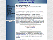 Tablet Screenshot of helmsleyarchaeologicalandhistoricalsociety.org.uk